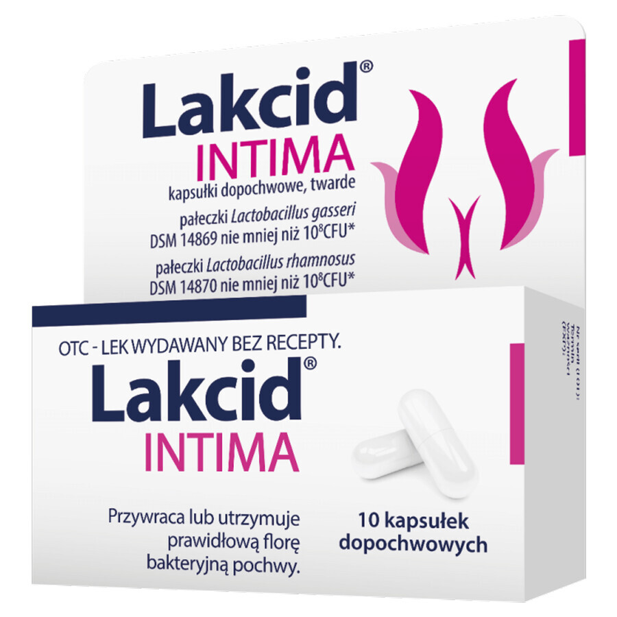 Lakcid Intima, 10 vaginal capsules