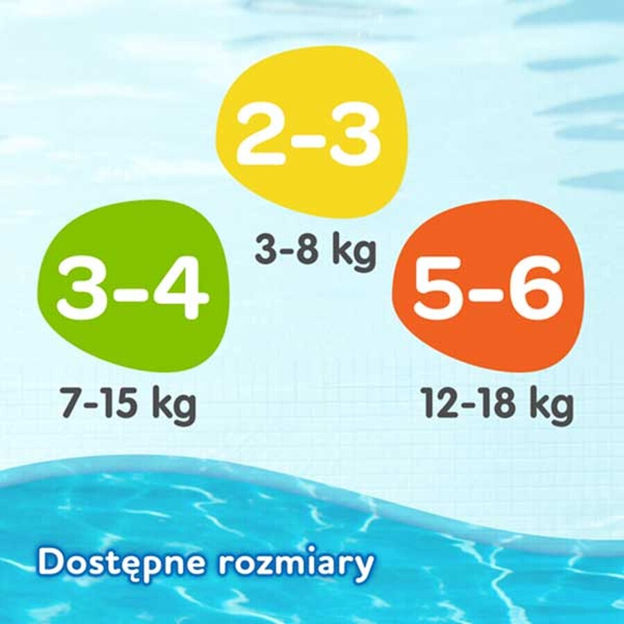 Huggies Little Swimmers, culotte de bain, Where's Dory, taille 3-4, 7-15 kg, 12 pièces