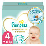 Pampers Premium Care, Windeln Größe 4, 9-14 kg, 104 Stück