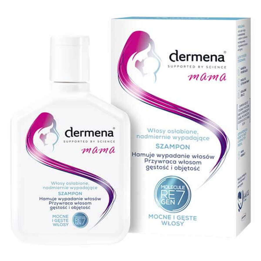 Dermena Mama, Shampoo rinforzante per capelli indeboliti e con eccessiva caduta, 200 ml