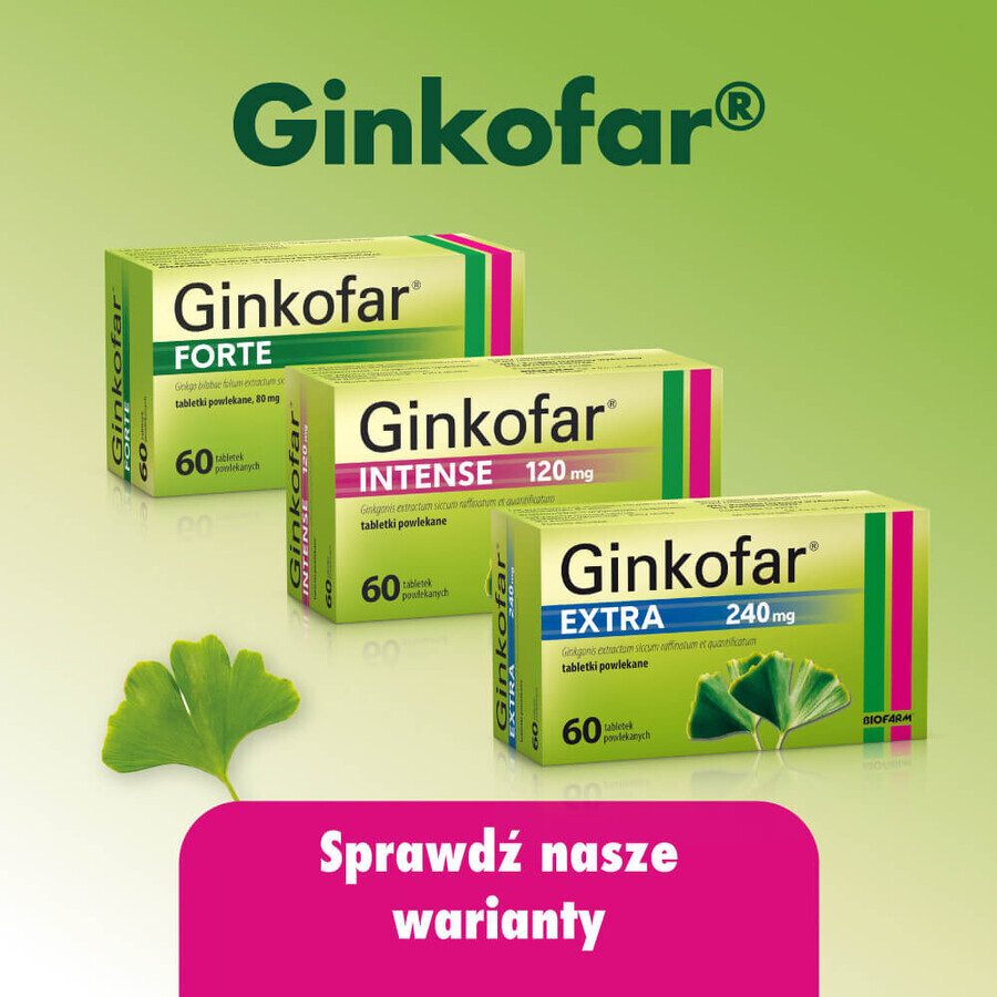 Ginkofar 40 mg, 60 comprimidos