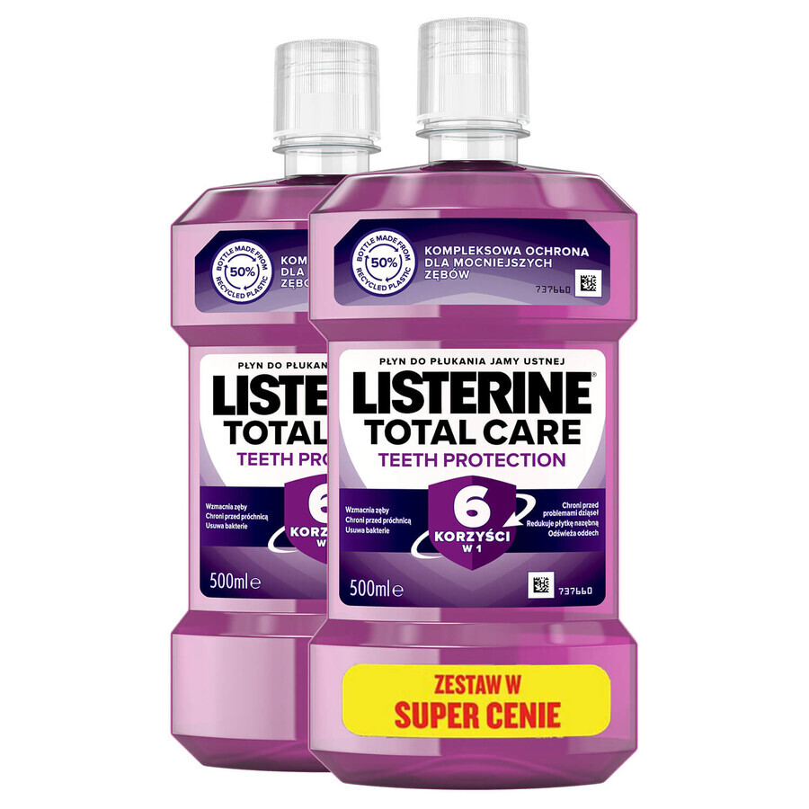 Set Listerine Total Care, Mundspülung, 2 x 500 ml