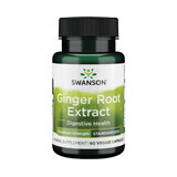 Swanson Ginger Root Extract, Ginger, 60 Vegetarian Capsules