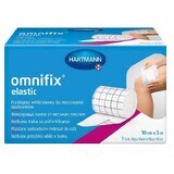 Omnifix Elastic, adeziv nețesut pentru fixarea pansamentelor, 10 cm x 5 m, 1 buc