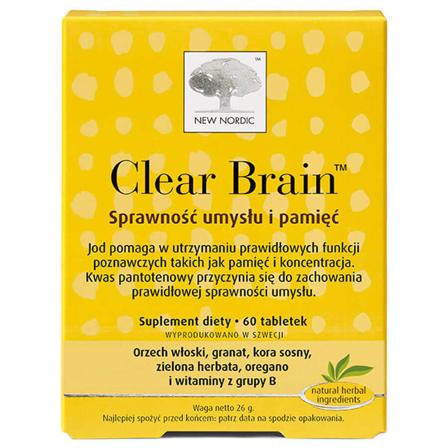 Neu Nordic Clear Brain, 60 Tabletten