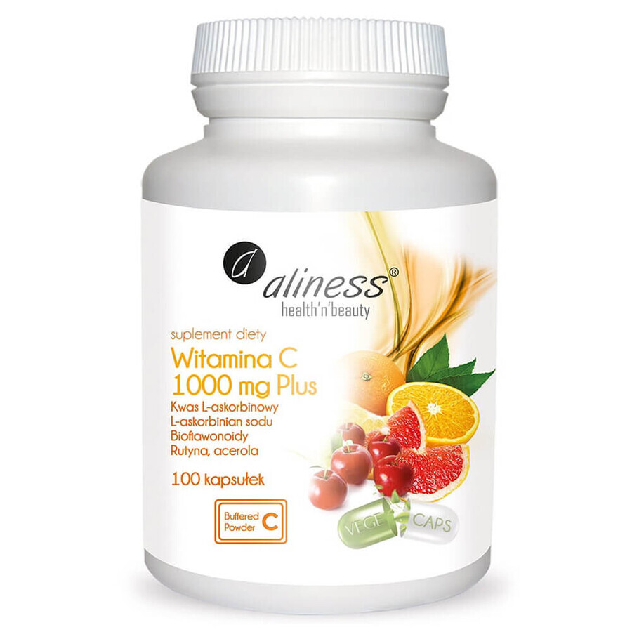 Aliness Vitamine C 1000 mg Plus, 100 gélules végétales