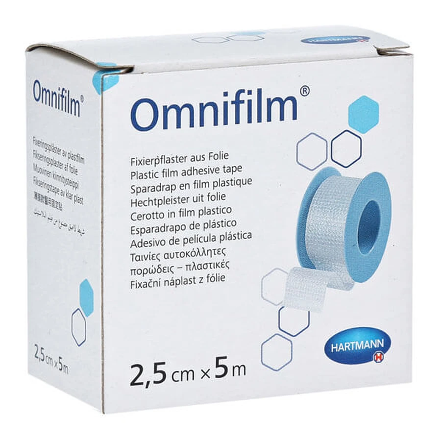 Omnifilm, adhesive film, 2.5 cm x 5 m, 1 pc
