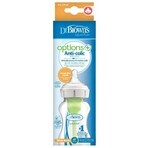 Dr Browns Options+, biberon anti-colique, à col large, avec tétine, 0-3 mois, 270 ml