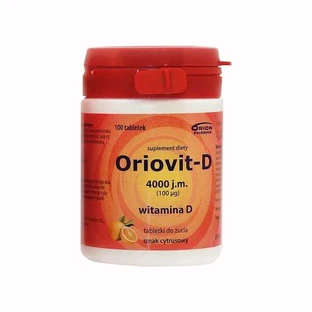 Oriovit-D 4000 UI, sabor cítrico, 100 comprimidos masticables
