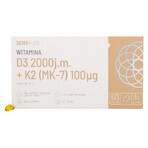 SEMA Lab Vitamin D3 2000 IU + K2 (MK-7) 100 µg, 60 soft capsules