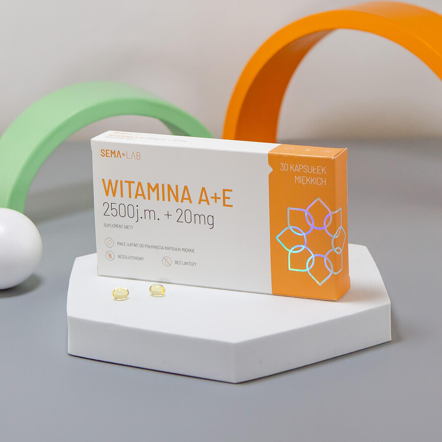 SEMA Lab Vitamina A+E 2500 UI + 20 mg, 30 capsule moi