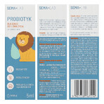 SEMA Lab Probiotic pentru copii din ziua 1, picături, 5 ml