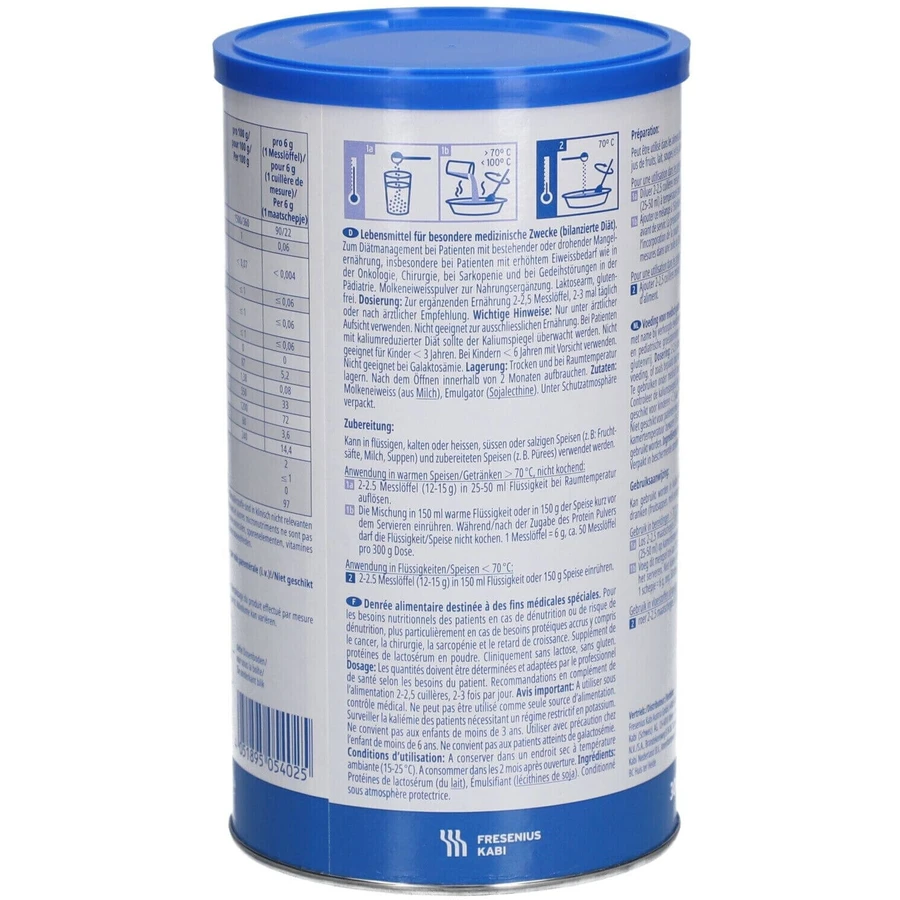 Fresubin pudră proteică neutră, 300 g -  fără gluten și lactoză, Fresenius Kabi