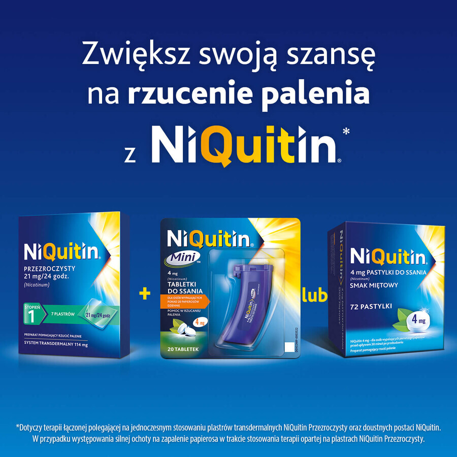 NiQuitin 4 mg, peppermint flavor, 72 tablets