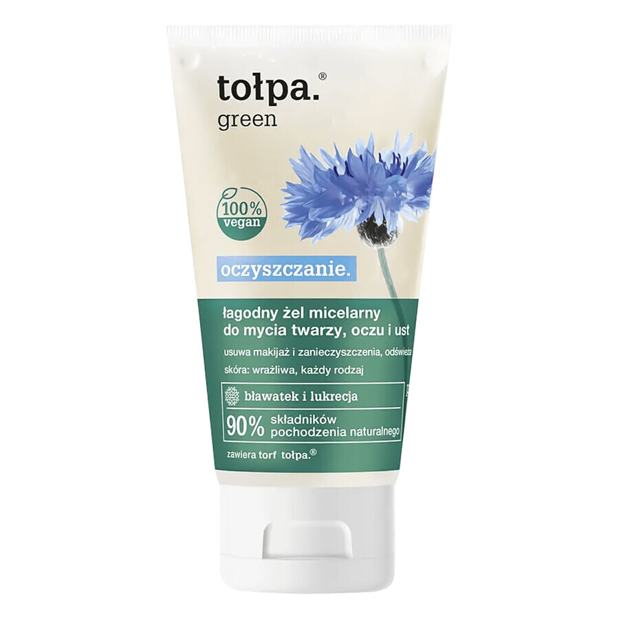 Tolpa Green, Reinigung, Micellar-Gel für Gesicht und Augen, 150 ml