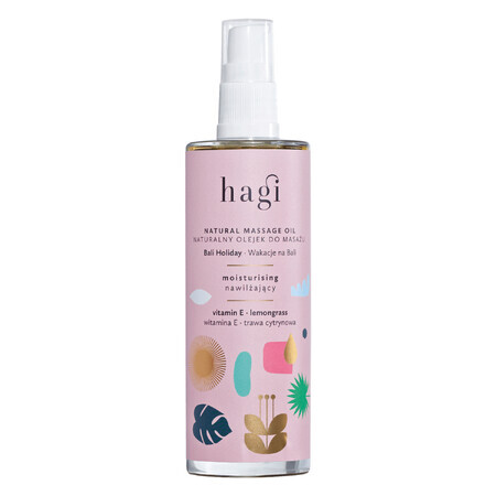 Hagi Holidays in Bali, natural body oil, moisturizing, 100 ml