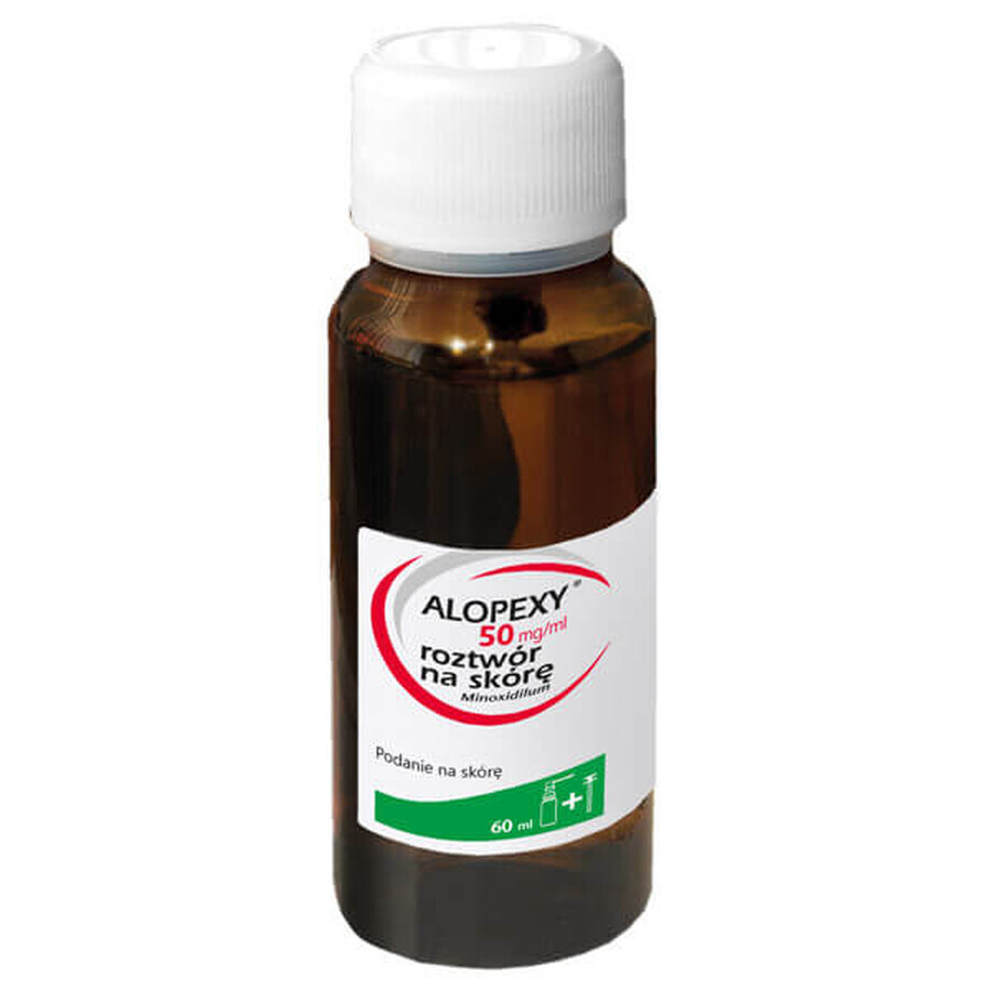 Alopexy 5% (50 mg/ml) solution for cutaneous application, 60 ml