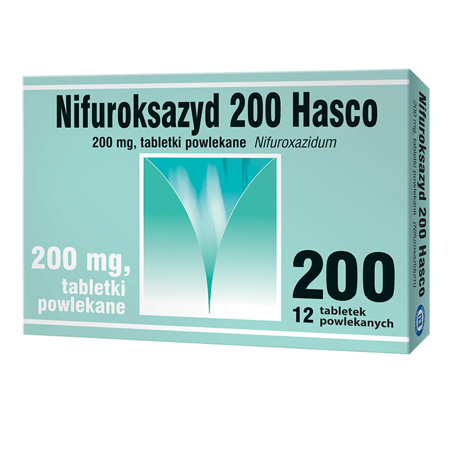 Nifuroxazid Hasco 200 mg, 12 Filmtabletten