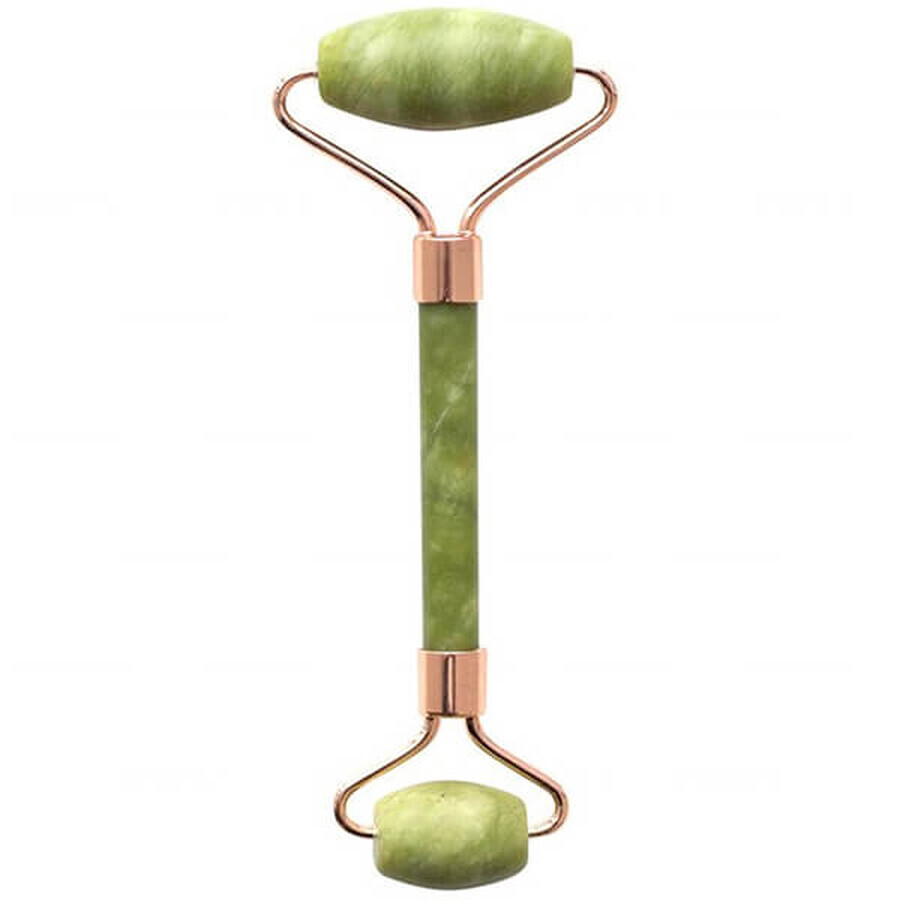 Fluff, facial massage roller, jade green