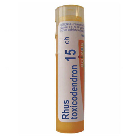 Boiron, Rhus Toxicodendron 15 CH, granuli, 4 g