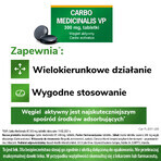 Carbo medicinalis VP 300 mg, carbone attivo, 20 compresse