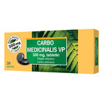 Carbo medicinalis VP 300 mg, carbone attivo, 20 compresse