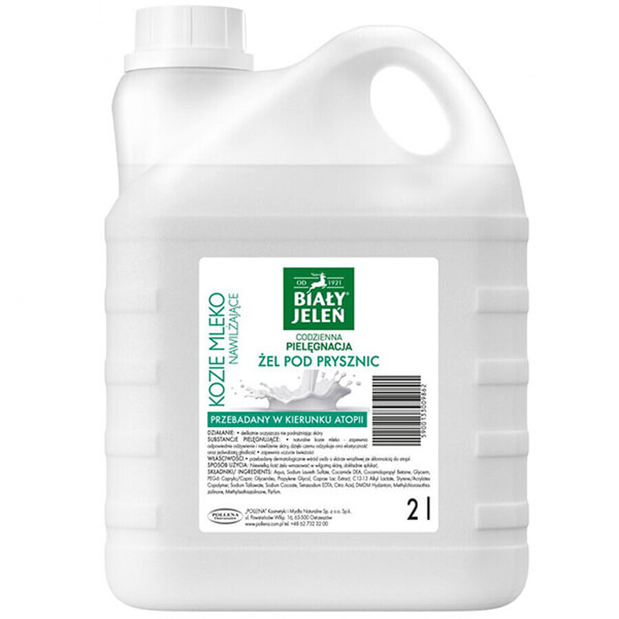 White jelly, shower gel, goat's milk, stock, 2 L