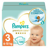 Pampers Premium Care, Windeln, Größe 3, 6-10 kg, 120 Stück