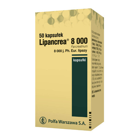 Lipancrea 8000 IU, 50 Kapseln