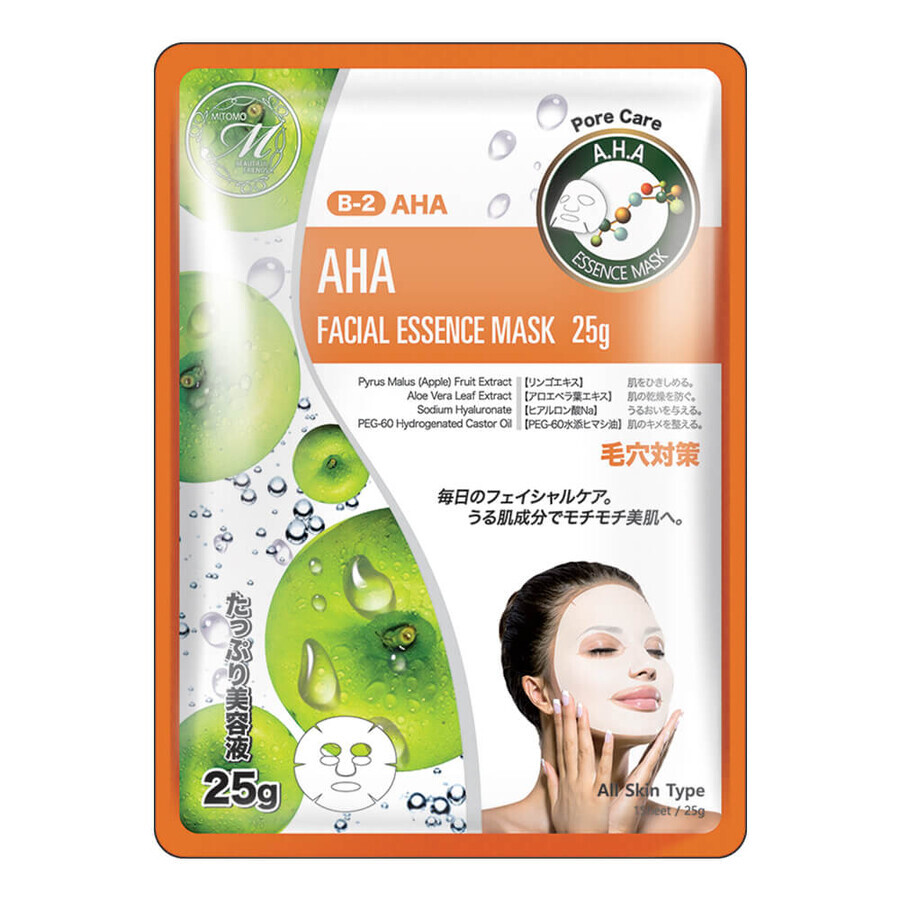 Masca natural AHA pore care, 25g, Mitomo