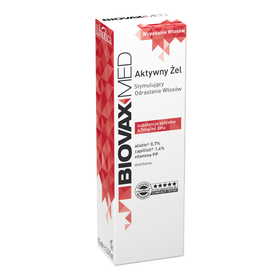 Biovax Med, aktives Gel zur Förderung des Haarwachstums, 75 ml