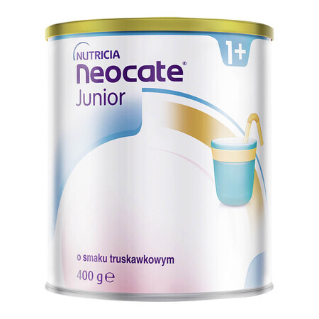 Neocate Junior, für Kinder mit Kuhmilcheiweißallergie und komplexer Unverträglichkeit, ab 1 Jahr, Erdbeergeschmack, 400 g