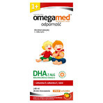 Omegamed Immunity DHA, Sirup für Kinder ab 1 Jahr, Orangengeschmack, 140 ml VERUNREINIGTE VERPACKUNG