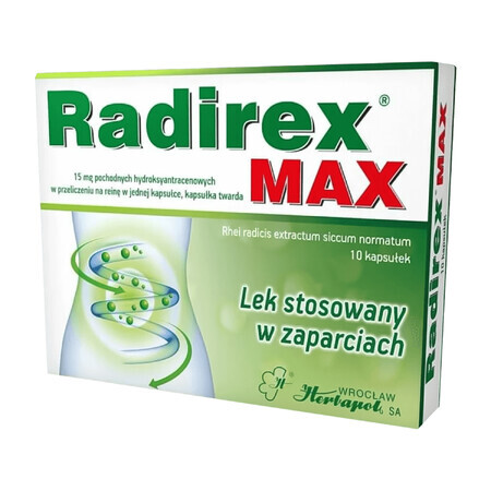 Radirex Max, 10 capsules