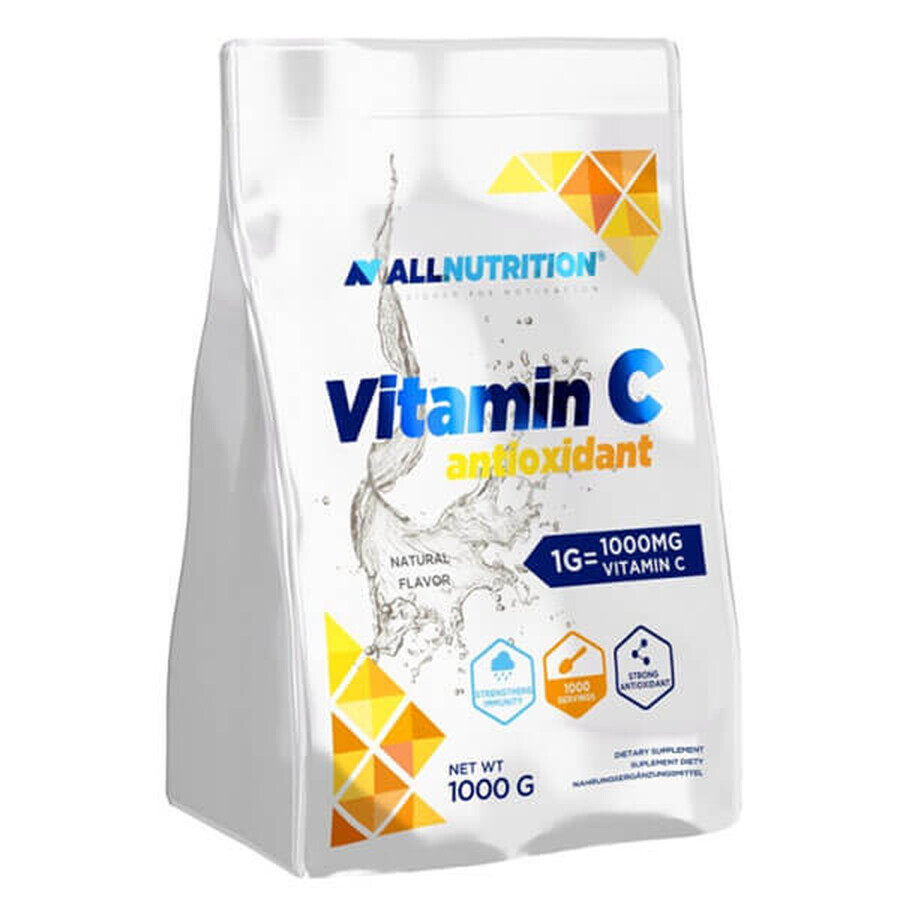 Allnutrition Vitamin C Antioxidans, Vitamin C 1000 mg, 1000 g KURZFRISTIGE