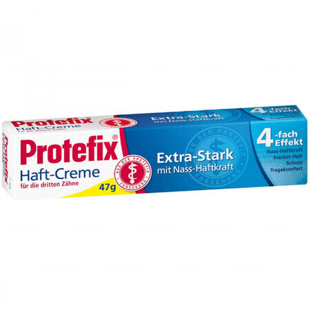 Protefix, fixing cream for dentures, very strong, 4 x effect, 47 g