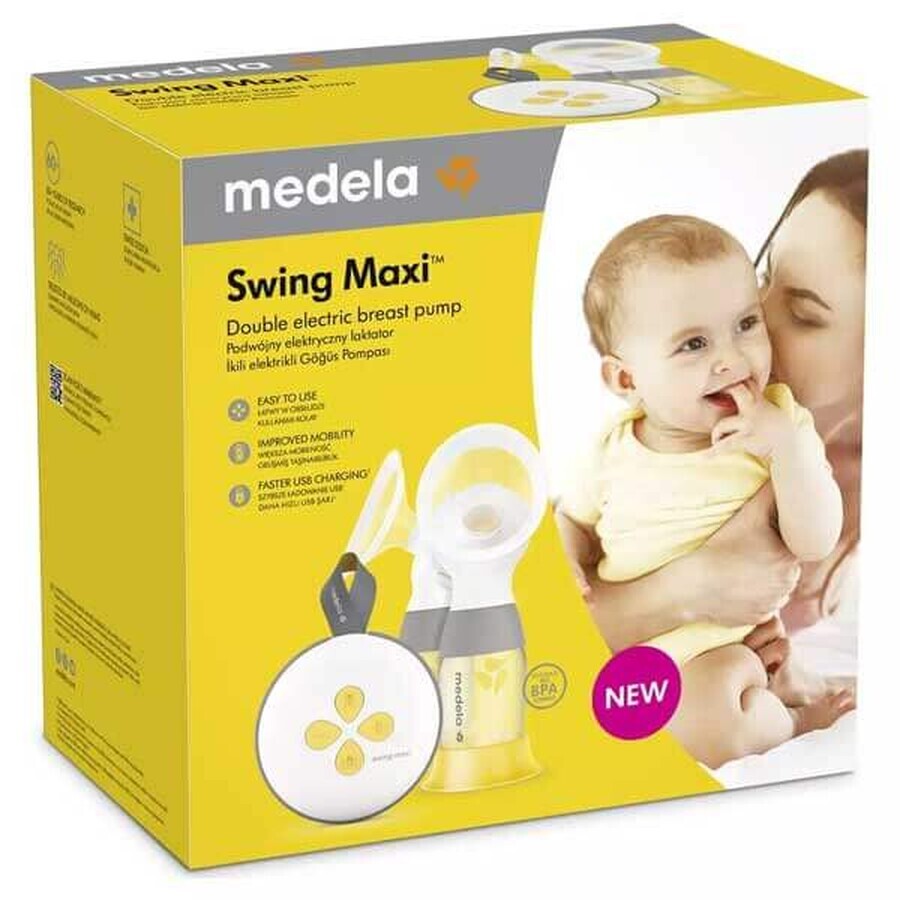 Medela Swing Maxi, electric breast pump for two breasts, biphasic, 1 pc.