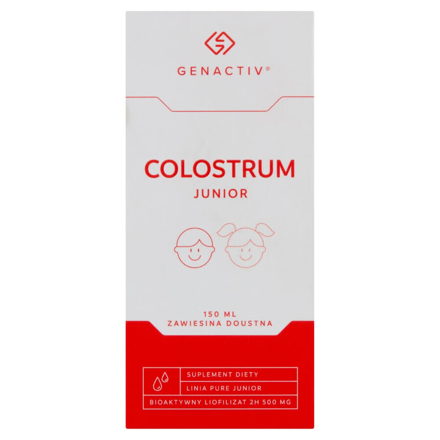 Genactiv Junior Colostrum, suspensie orală, 150 ml