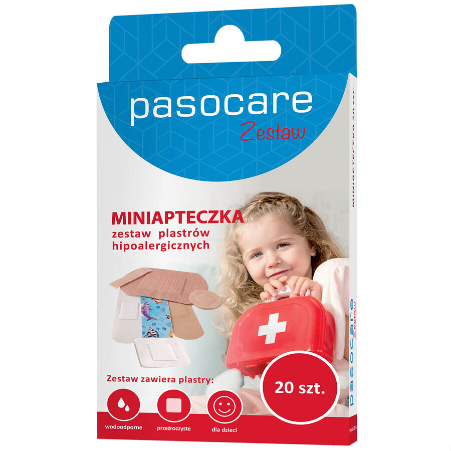 Pasocare mini-fold, hypoallergenes Pflasterset, 20 Stück