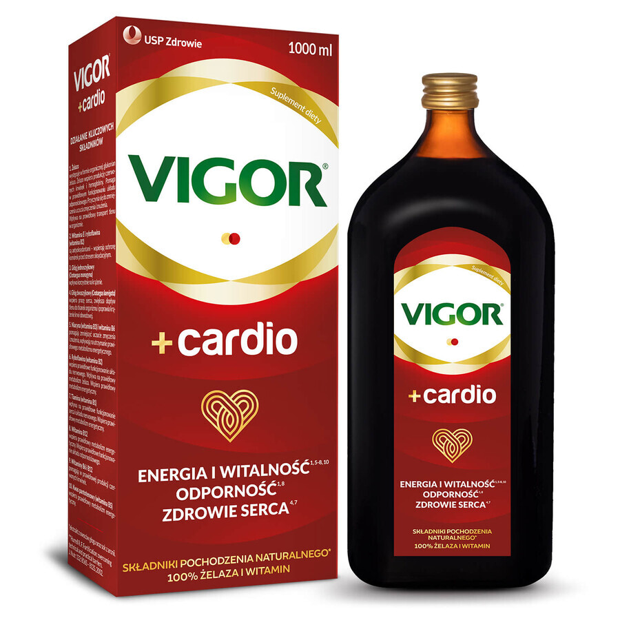 Vigor+ Cardio, alkoholfreies Tonikum, 1000 ml