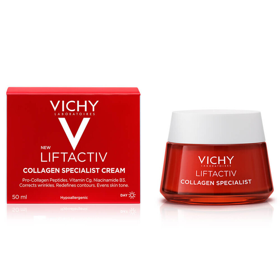 Vichy Liftactiv Collagen Specialist, Anti-Falten-Creme, alle Hauttypen, 50 ml