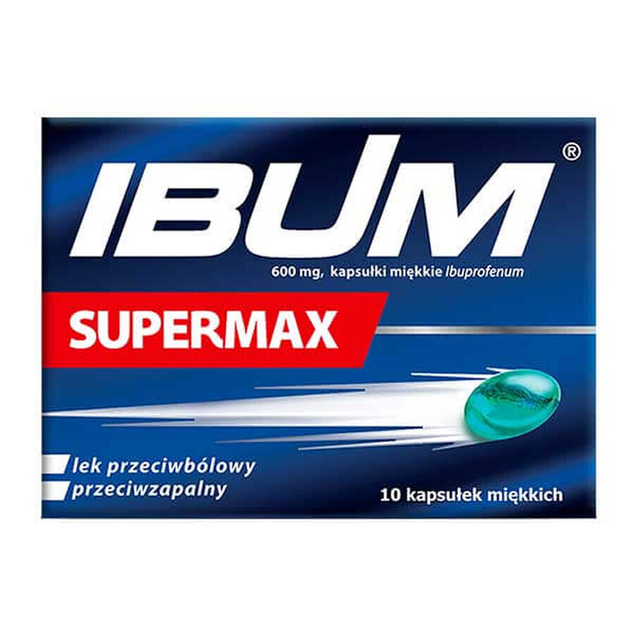 Ibum Supermax 600 mg, 10 Weichkapseln