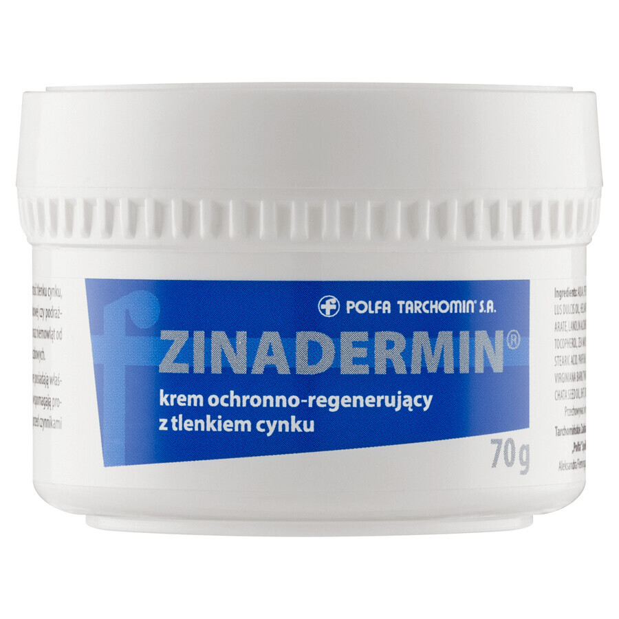 Zinadermin, schützende und regenerierende Creme mit Zinkoxid, 70 g