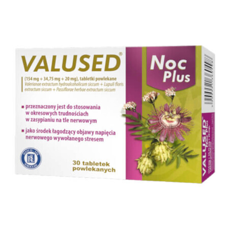 Valused Noc Plus 154 mg + 34.75 mg + 20 mg, 30 film-coated tablets