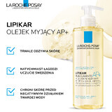 La Roche-Posay Lipikar AP+, aceite limpiador que repone los niveles de lípidos contra la irritación de la piel, 400 ml