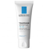 La Roche-Posay Toleriane Sensitive Riche, cuidado hidratante para pieles sensibles, 40 ml