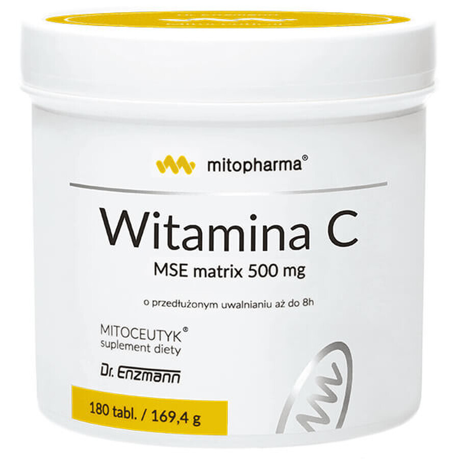 Mito-Pharma Vitamin C MSE Matrix 500 mg, 180 Tabletten