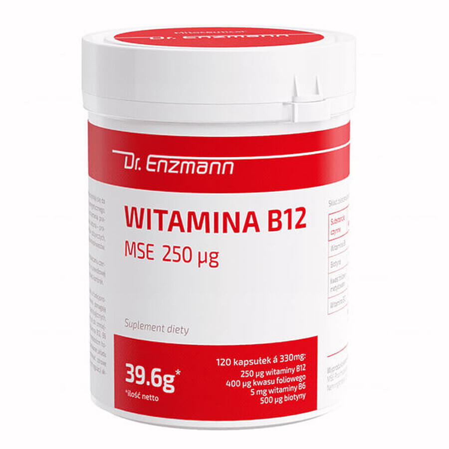 Mito-Pharma Vitamina B12 MSE 250 µg, 120 capsule