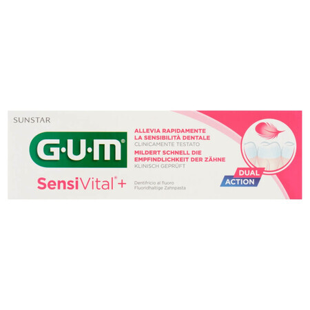 Sunstar Gum SensiVital+, Zahnpasta für empfindliche Zähne, 75 ml