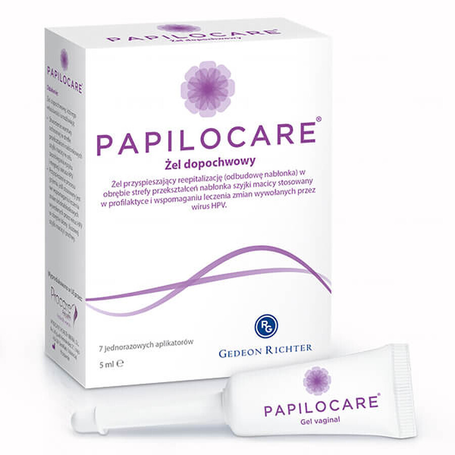 Papilocare, Vaginalgel, 5 ml x 7 Applikatoren